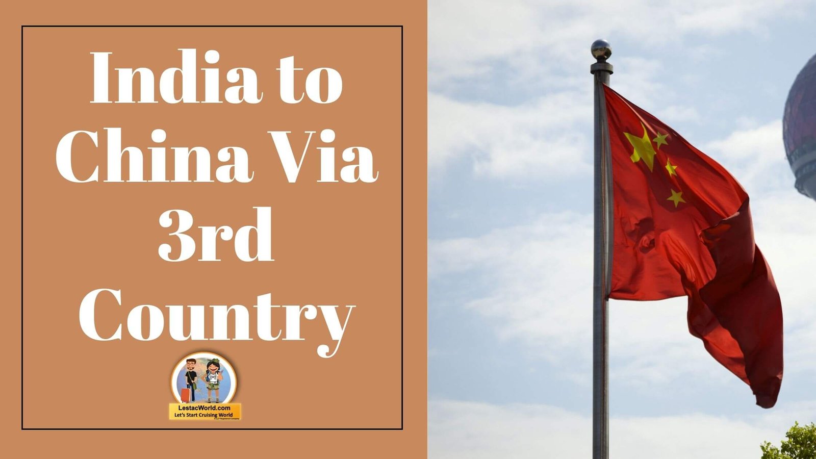 India to China via 3rd country indirect route