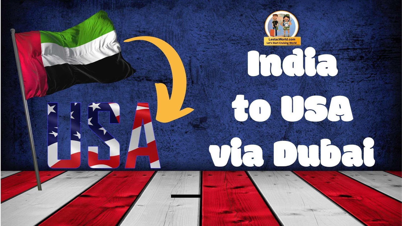India to USA via Dubai