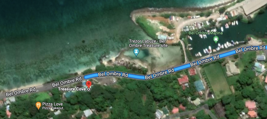 Treasure cove Seychelles location