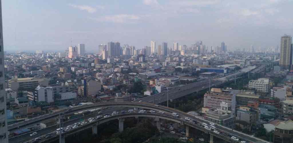 Breathtaking aerial view of Manila from Jainee Vora's accommodation during her Philippines tour from India