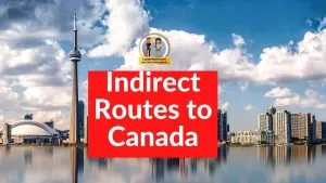 Indirect routes from Canada to India