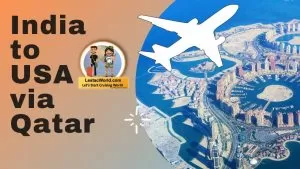 India to USA via Qatar