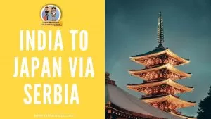 India to JAPAN VIA SERBIA