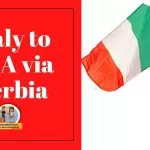 Italy to USA via Serbia