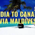 India to Canada via Maldives route