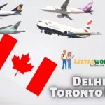 Delhi to Toronto flight