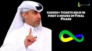 120000+ Fifa WC match tickets sold in first 2 hours of final phase slot opening