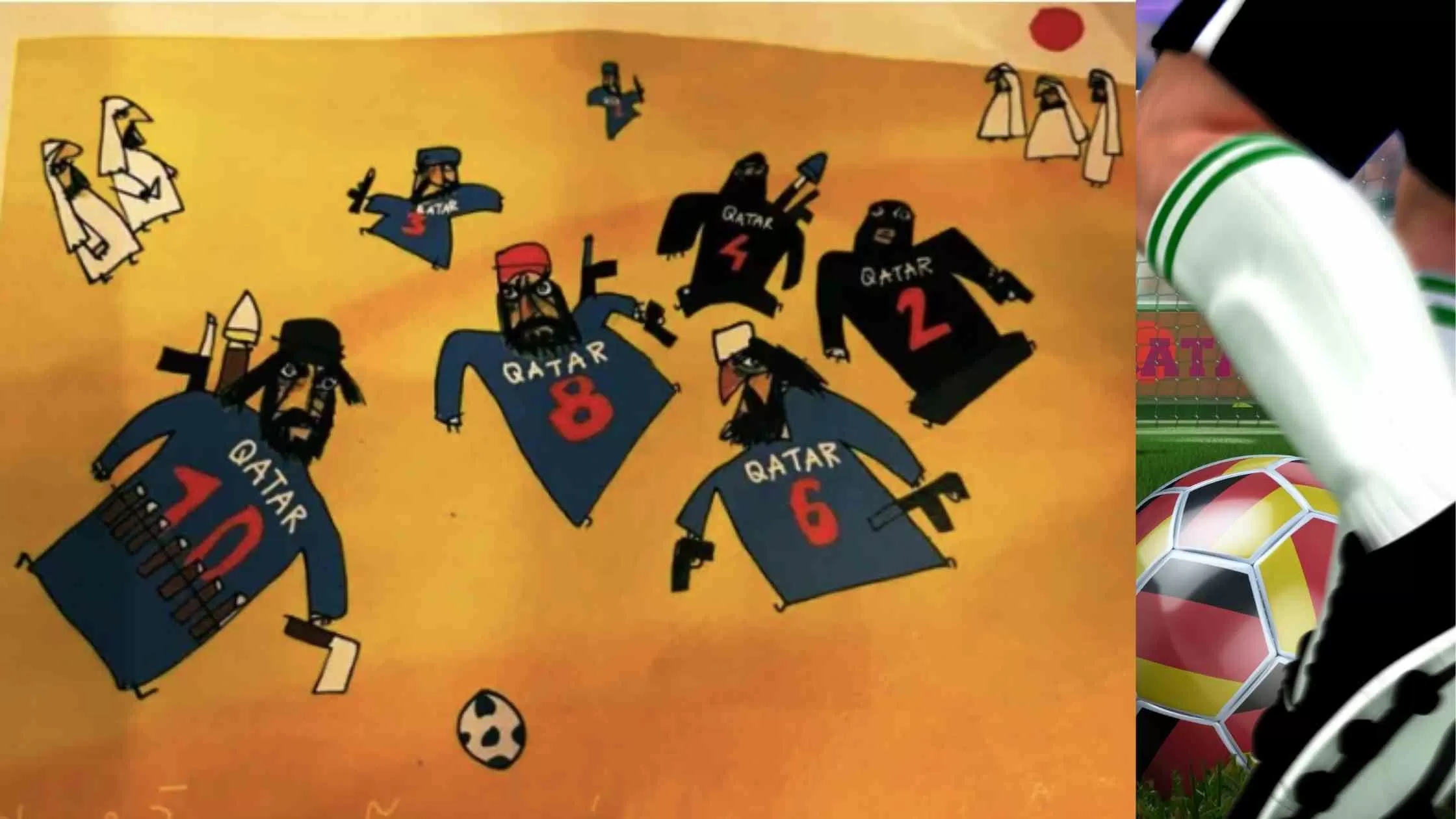 French newspaper showed Terrorists as Qatari football players