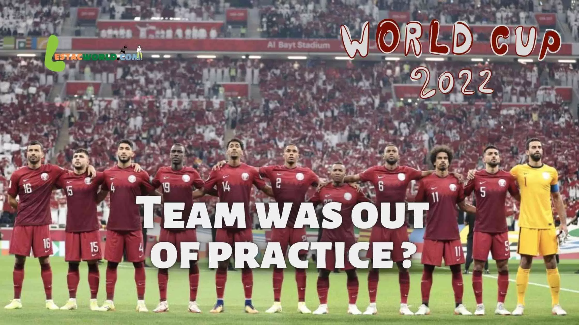 Qatar looked out of practice in their first match of FIFA world cup