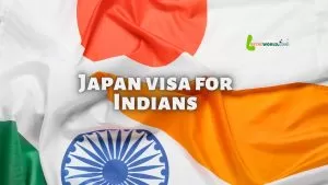 ndian and Japanese flags combined together symbolising Japan visa for Indians.