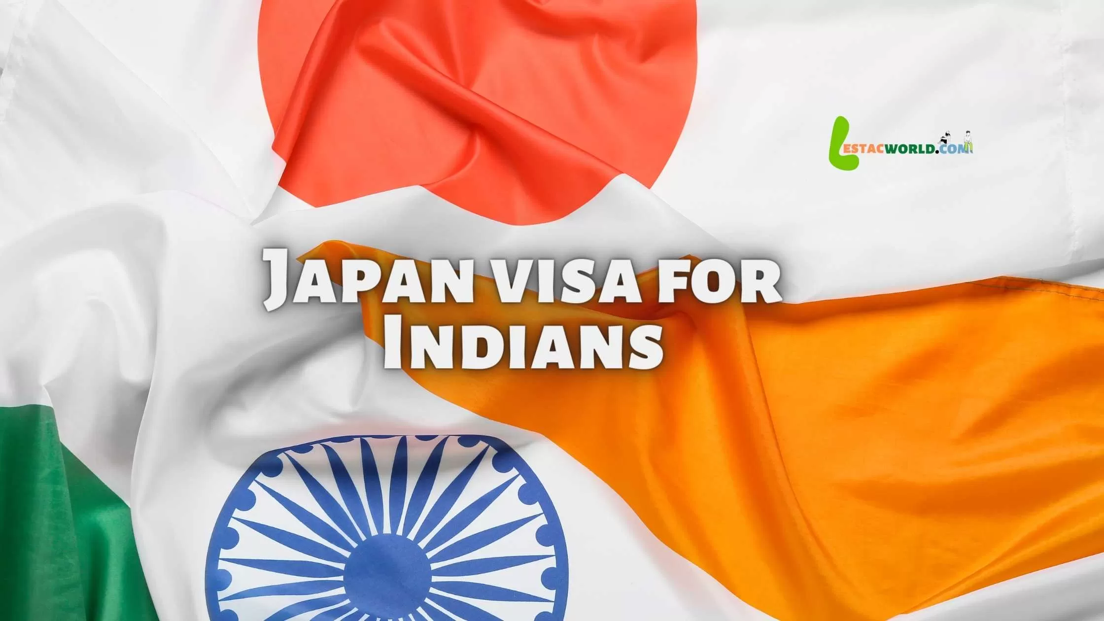 ndian and Japanese flags combined together symbolising Japan visa for Indians.
